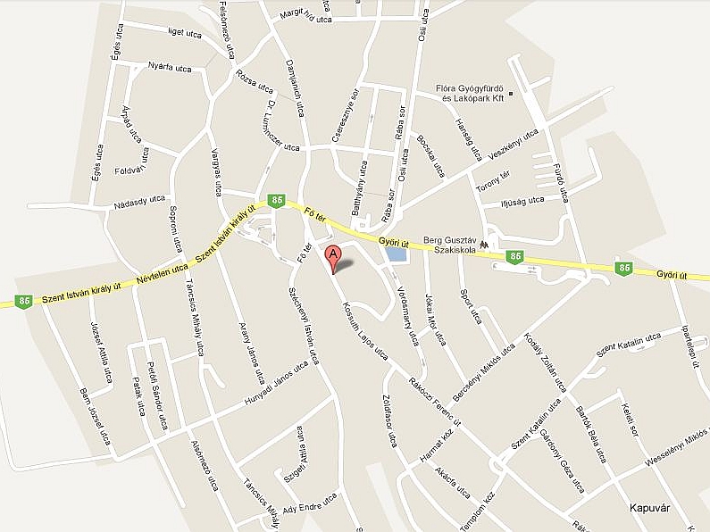 Tüdőgondozó Térkép fotó